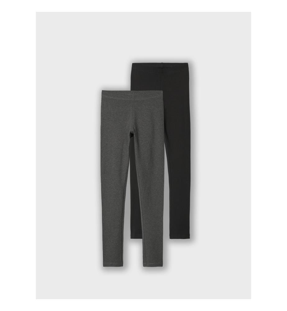Legging Slim Fit - Gris foncé-Mélange-emballé-avec-noir