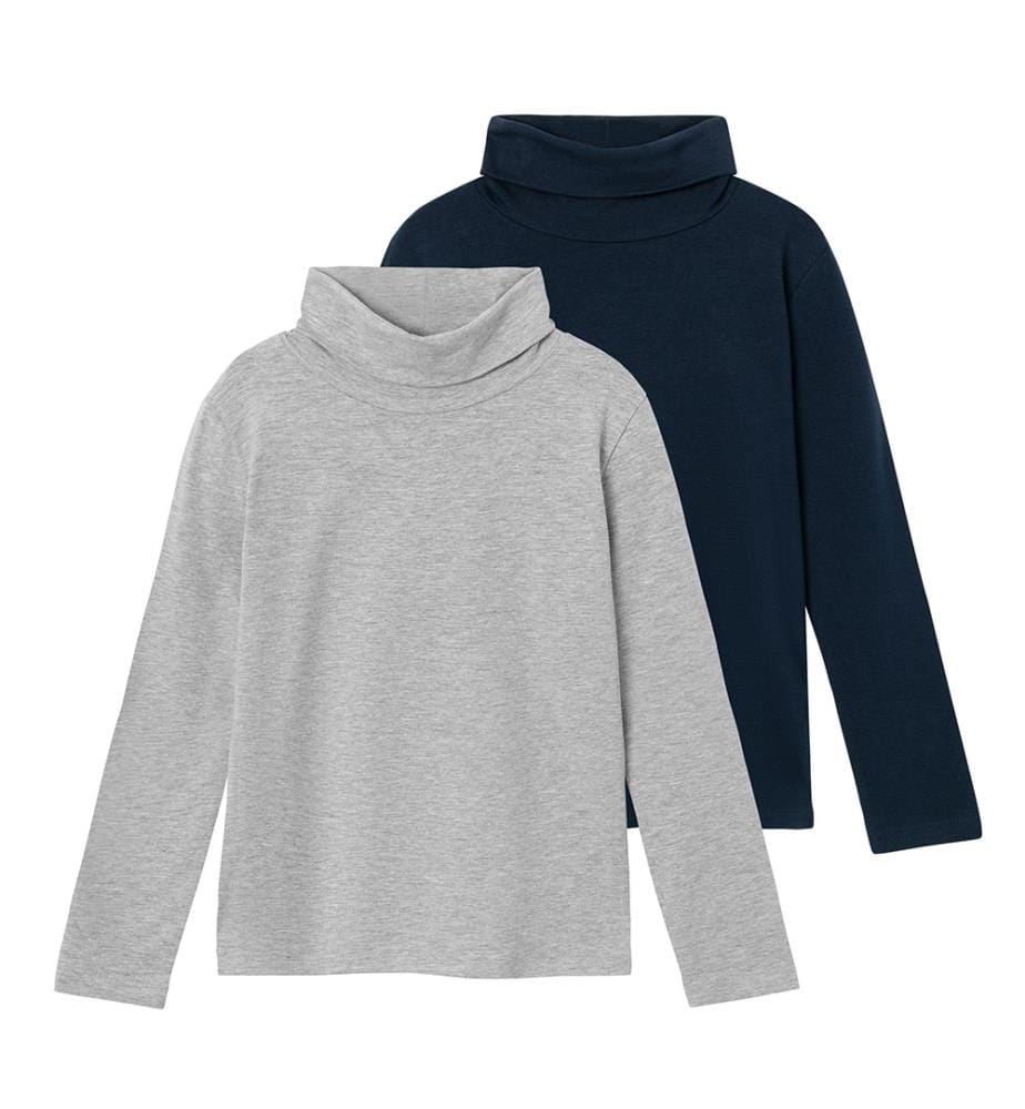 2er-Set T-Shirts - Dark Sapphire Grey Melange