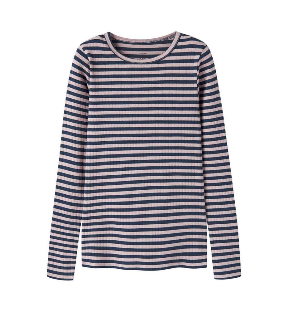Top Suraja - Bleu Motif Lilas