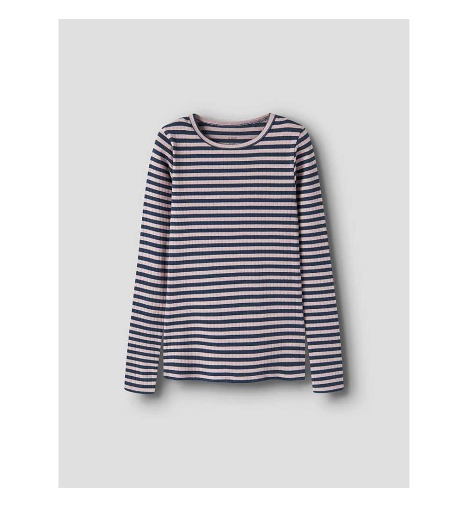 Top Suraja - Bleu Motif Lilas