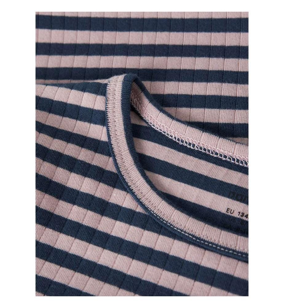 Top Suraja - Bleu Motif Lilas