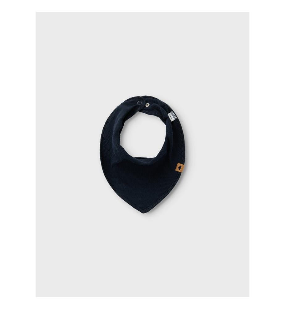 Bavoir foulard - Dark Sapphire P W Humus Buttercream