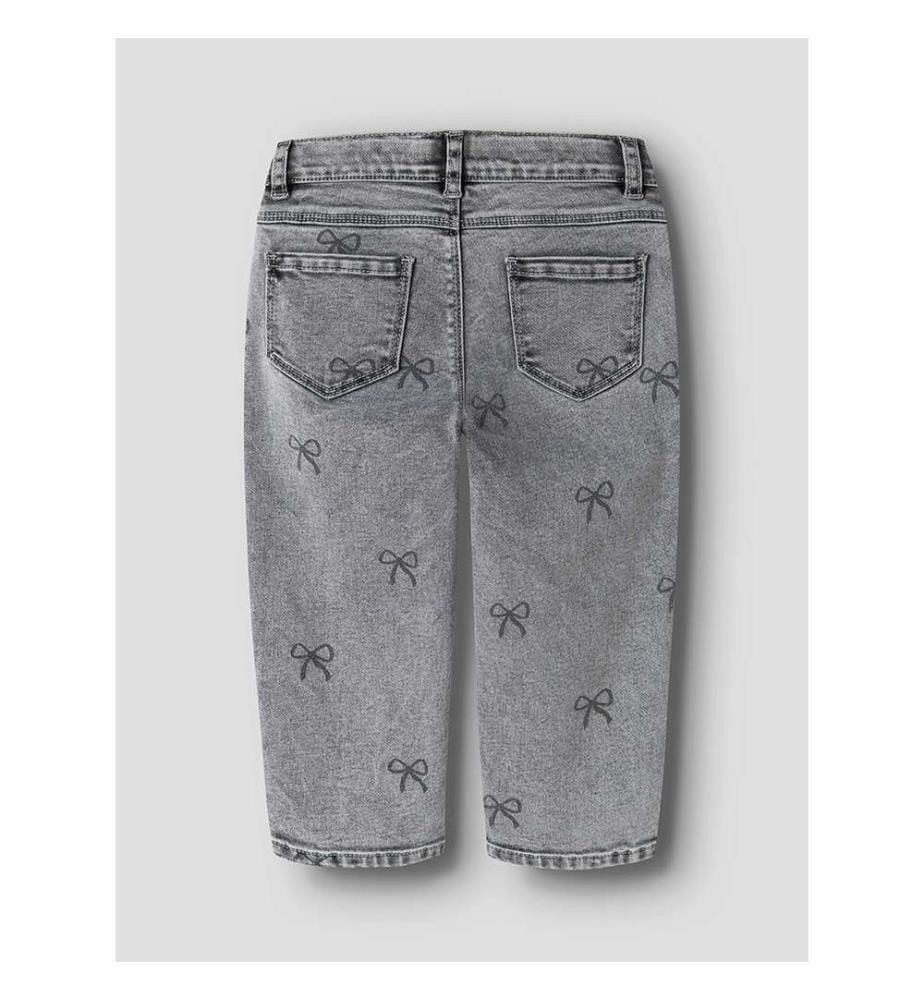 Jean Mom Bella Noeud – Hellgrauer Denim