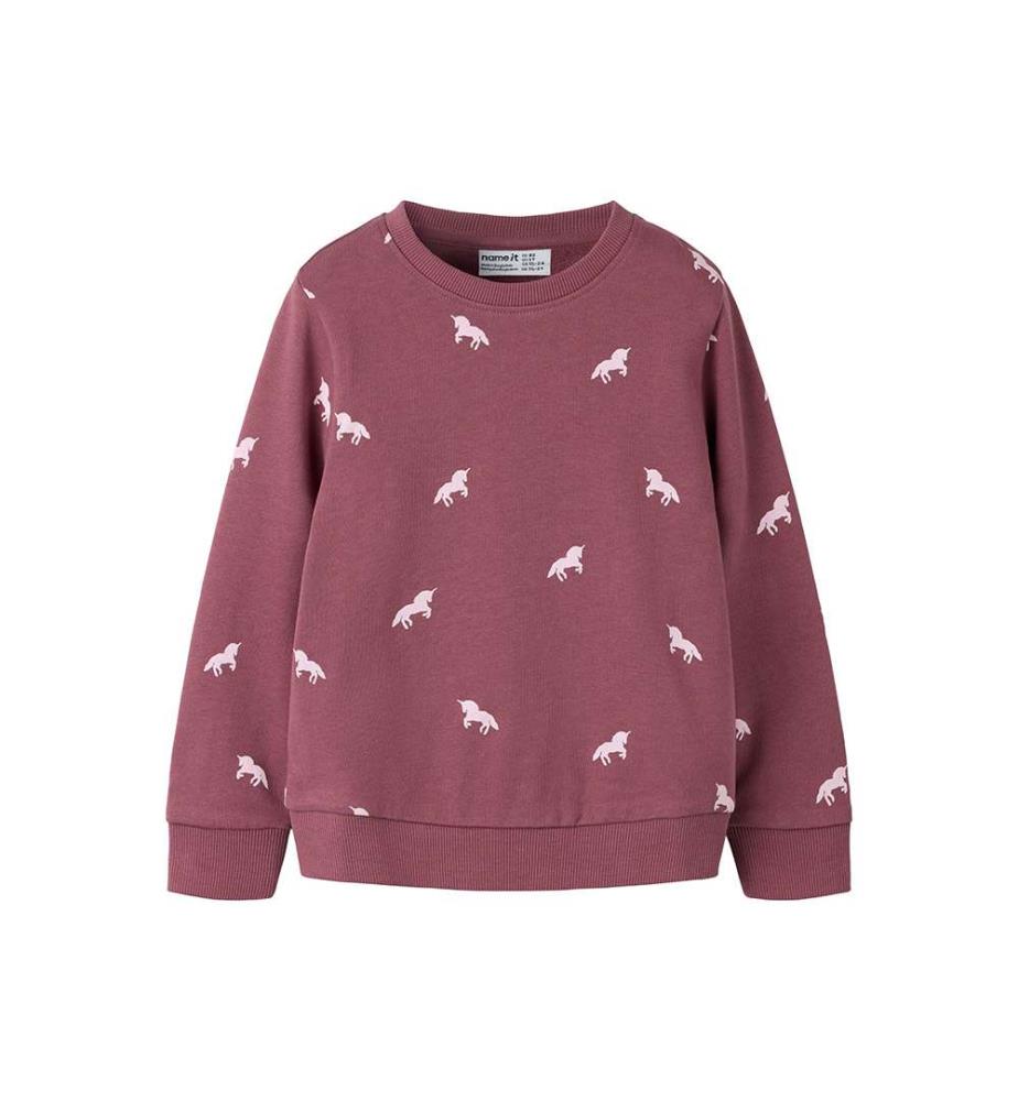 Sweat Valba Licorne - Rose Gingembre