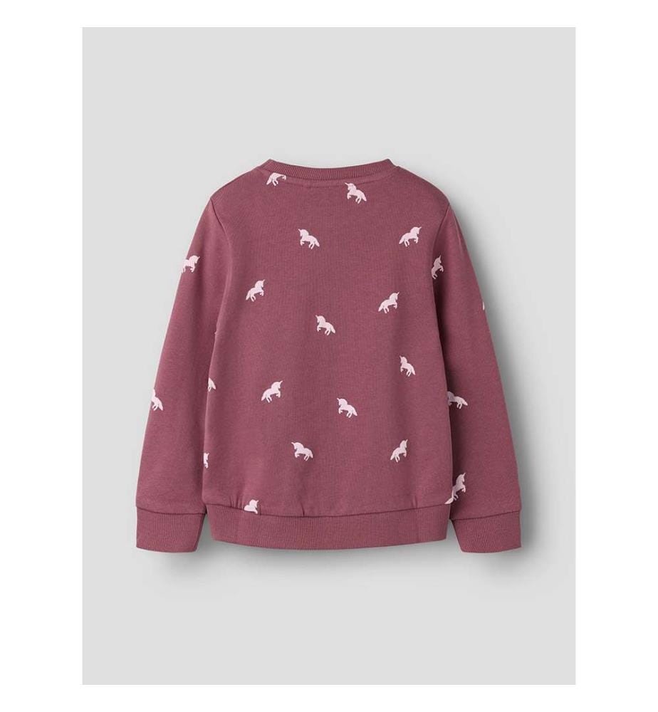 Sweat Valba Licorne - Rose Gingembre