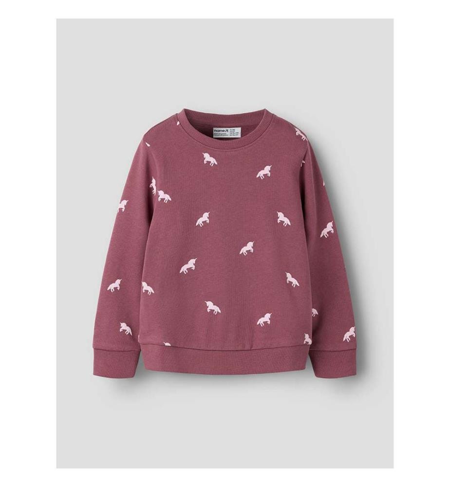 Sweat Valba Licorne - Rose Gingembre
