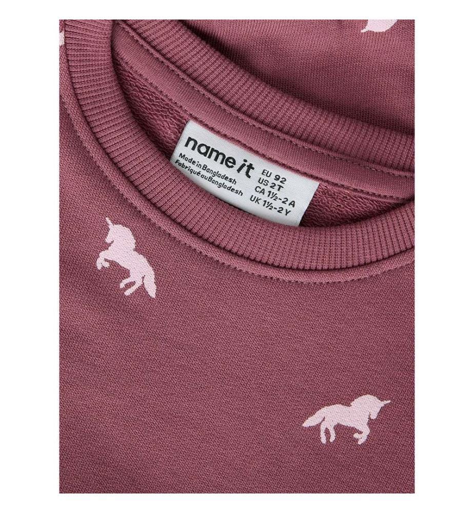 Sweat Valba Licorne - Rose Gingembre