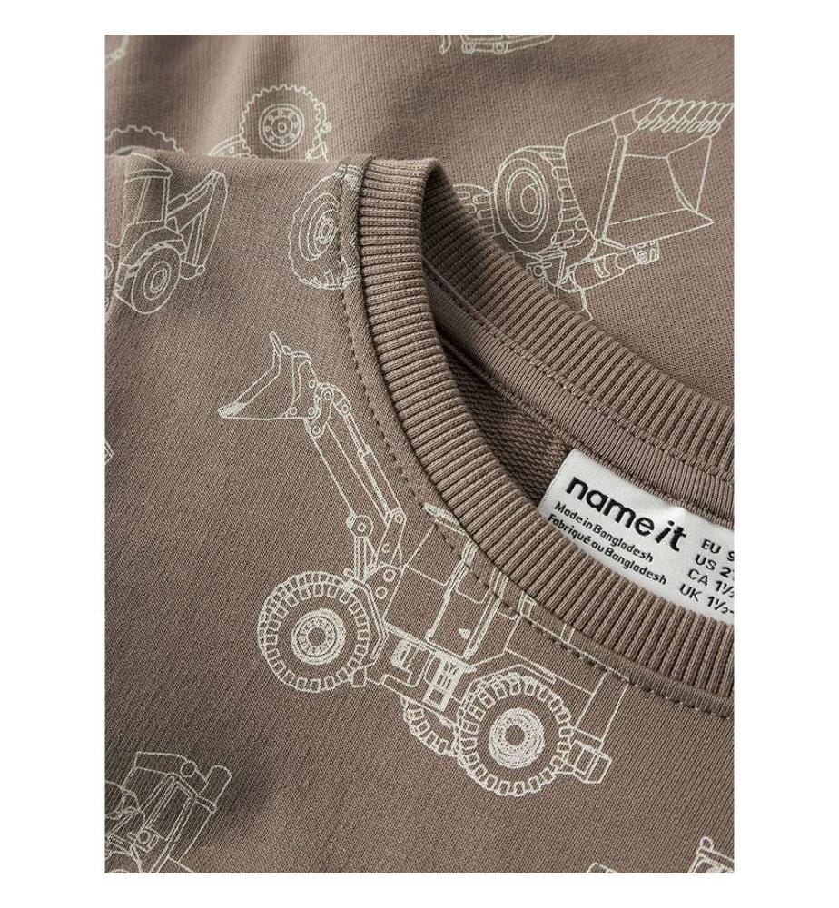Sweat Varon Imprimé - Beige Fossile