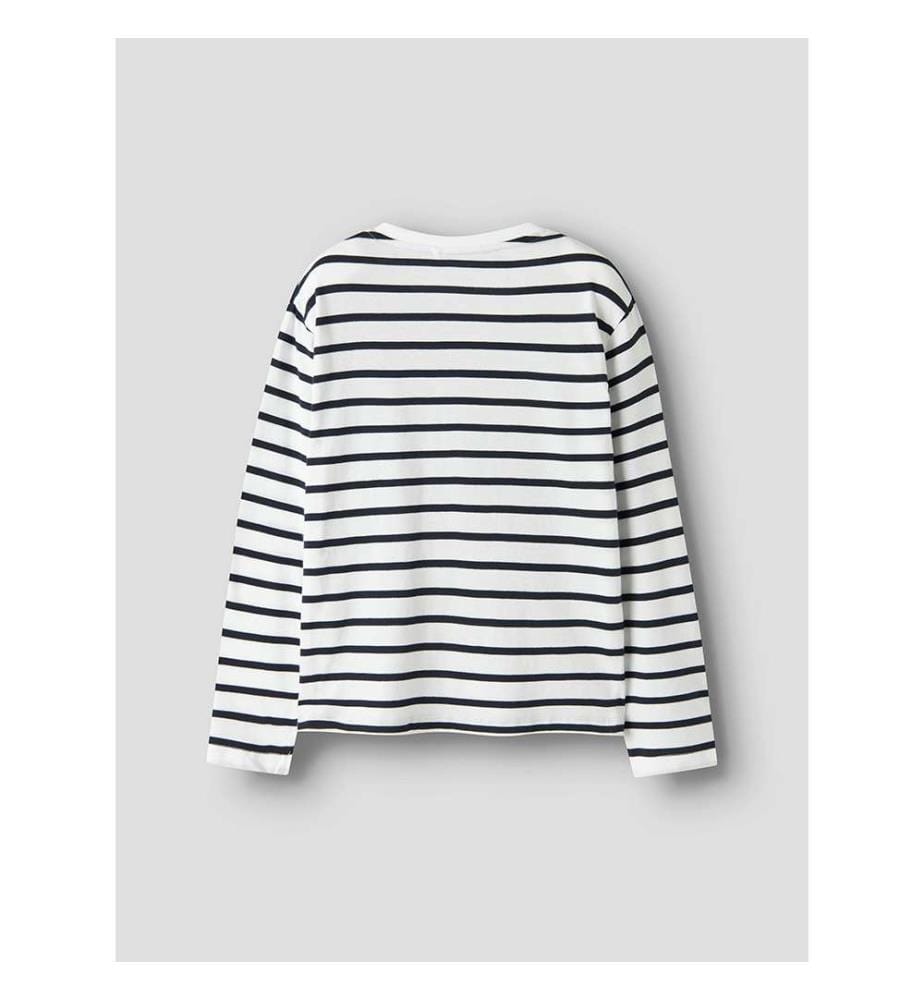 Lot de 2 t-shirts manches longues Tovelina - Bleu Marine & Blanc