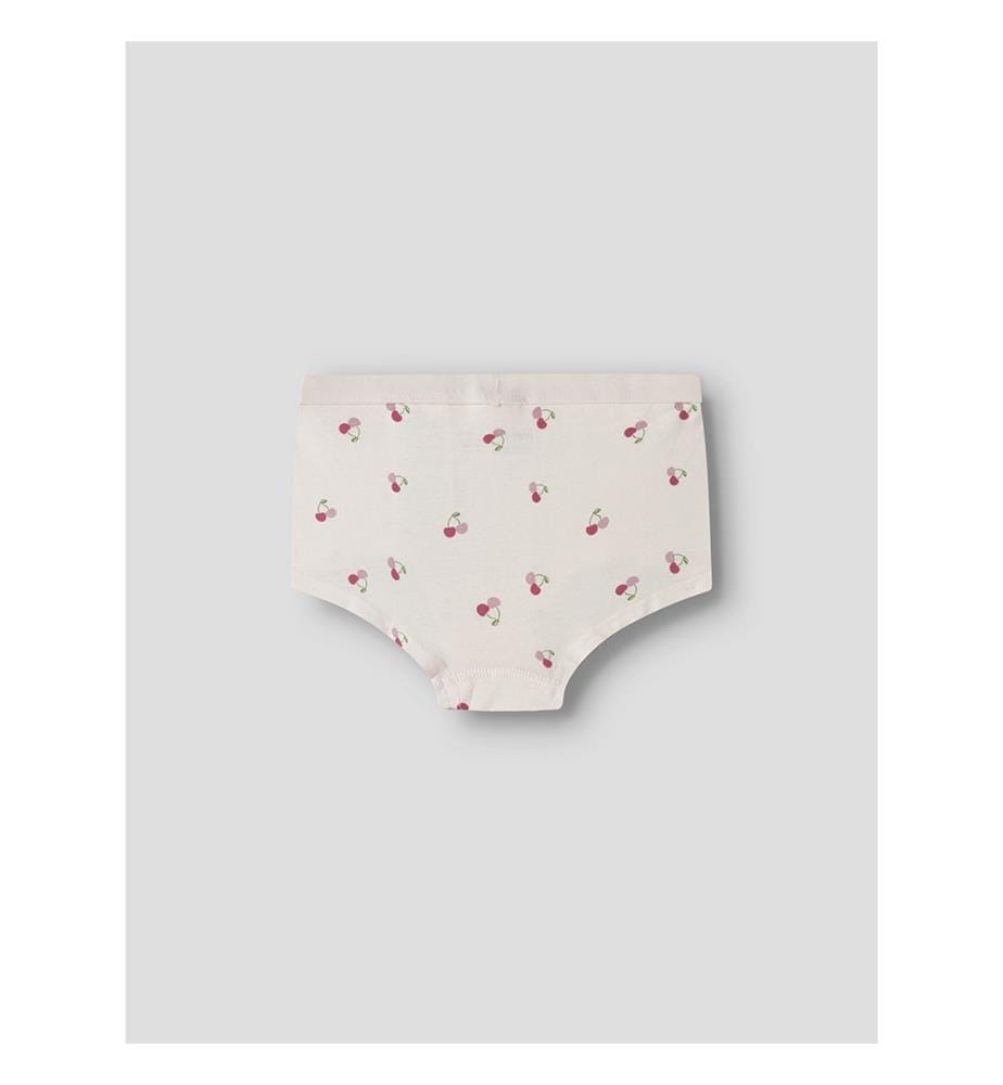 Lot de 6 Culottes - Mauve du matin avec imprimé cerises, rose wine et blanc cloud dancer