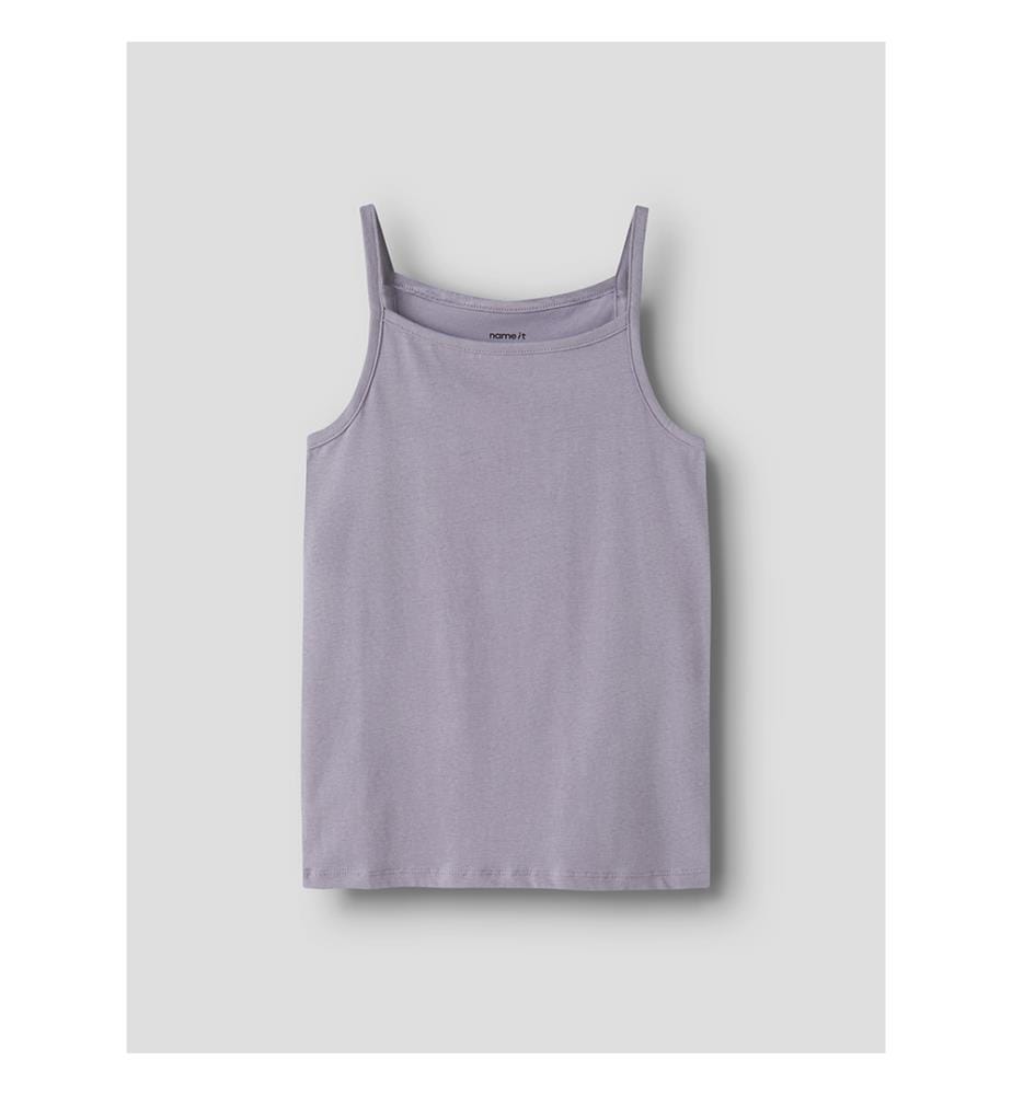 Lot de 4 Débardeurs - Ballerine avec imprimé coeurs lilas souvenir et gris lavande