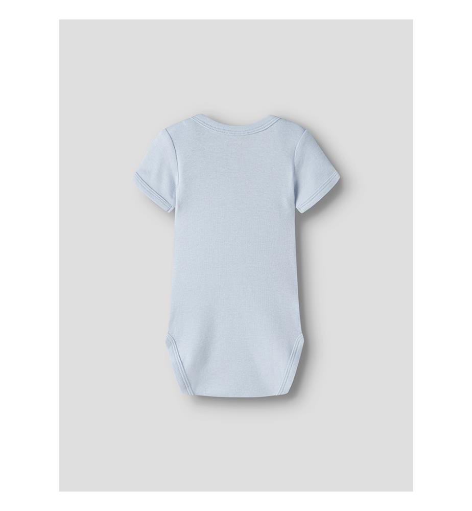 3er-Pack Bodies - Grau meliert mit Kaschmirblau und dunklem Saphir