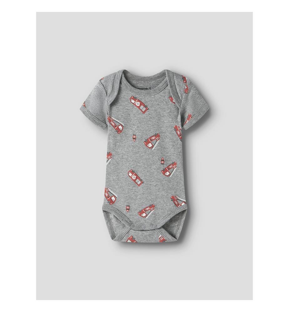 3er-Pack Bodies - Grau meliert mit Kaschmirblau und dunklem Saphir