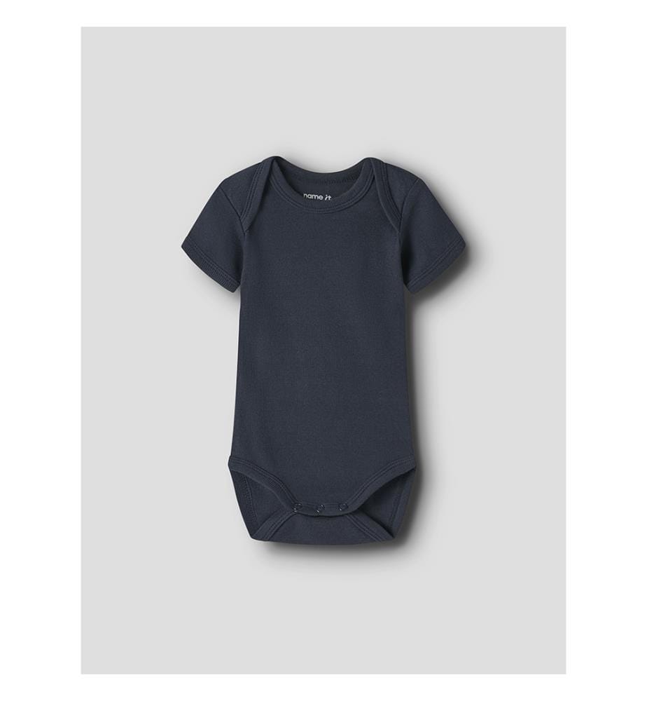 3er-Pack Bodies - Grau meliert mit Kaschmirblau und dunklem Saphir