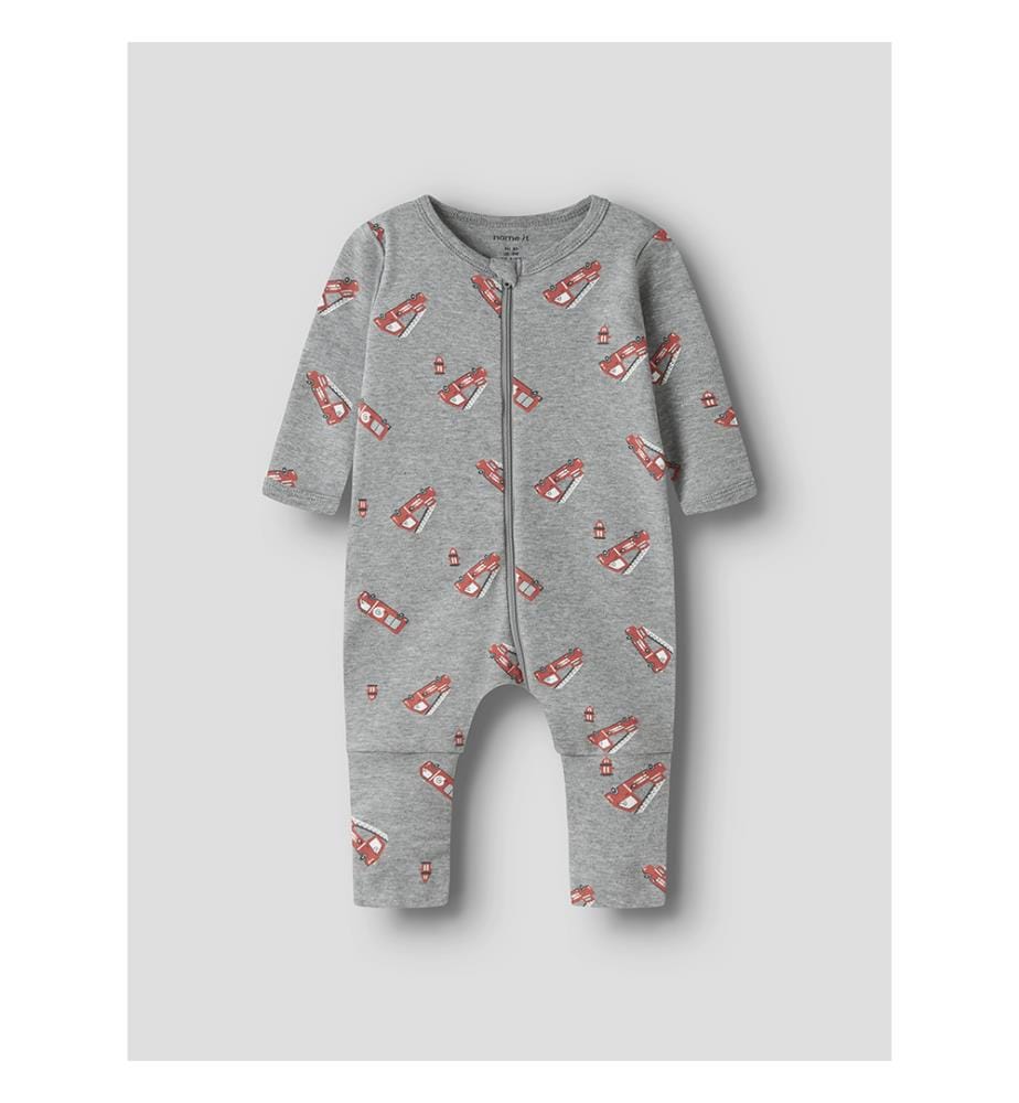 Lot de 2 Pyjamas - Gris chiné avec saphir foncé
