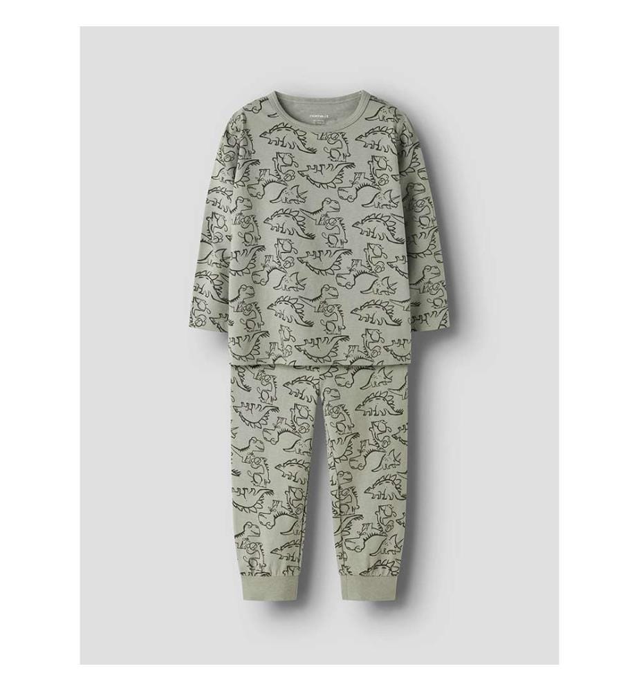 Lot pyjama 2 pièces Dinosaures - Vert Sauge