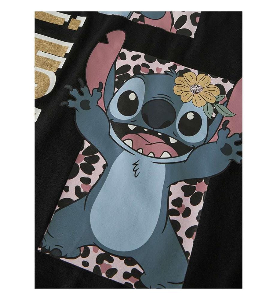 Maglietta Stitch Jyna - Nero