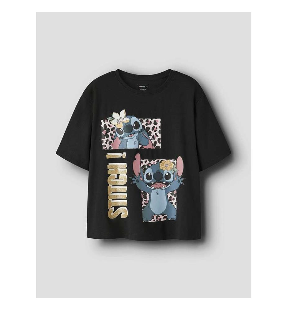 Maglietta Stitch Jyna - Nero
