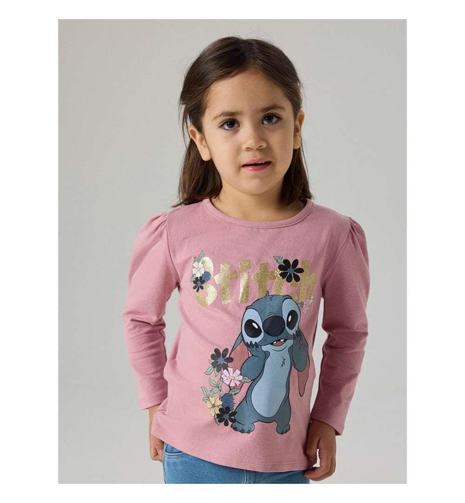 T-shirt manches longues Stitch Jina - Lilas