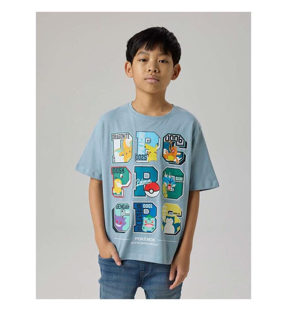 T-shirt Pokémon Julio - Bleu Clair