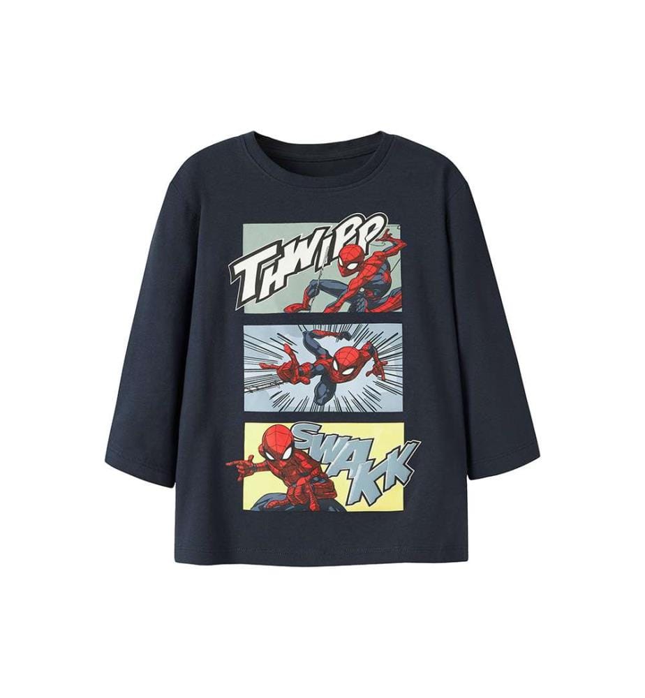 T-shirt manches longues Spider-Man Jarl - Bleu Marine