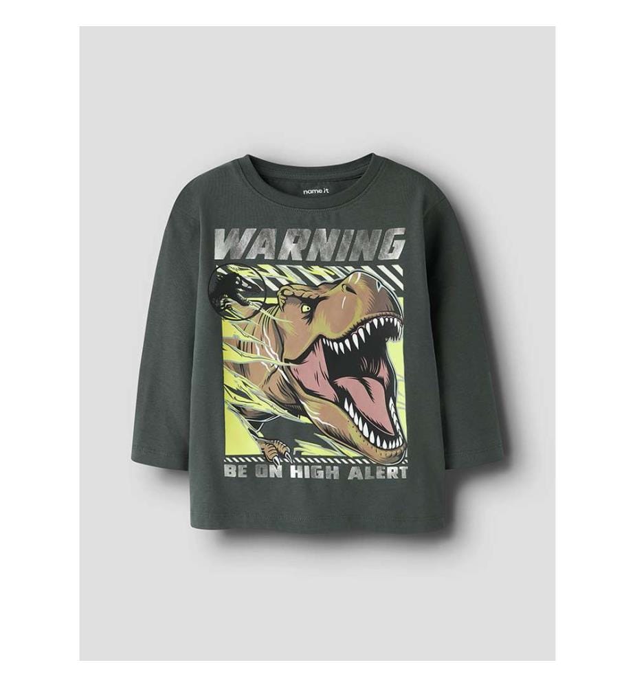T-shirt manches longues Jurassic Jim - Gris Urbain