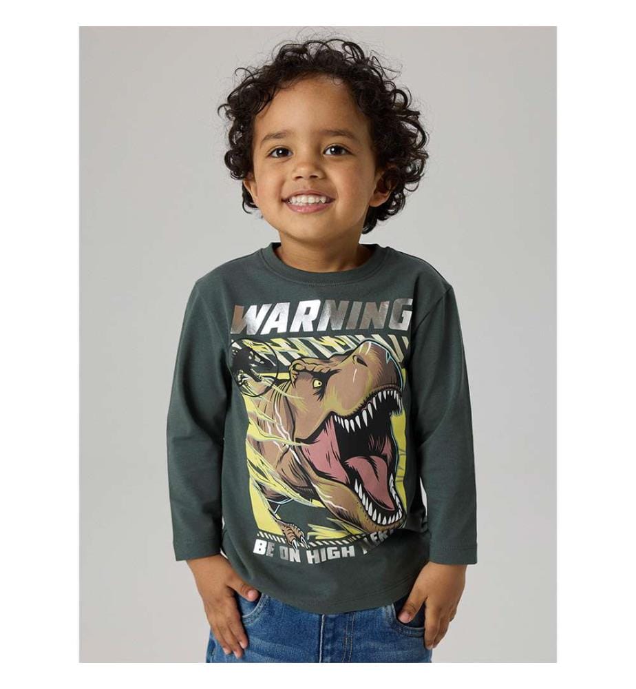T-shirt manches longues Jurassic Jim - Gris Urbain