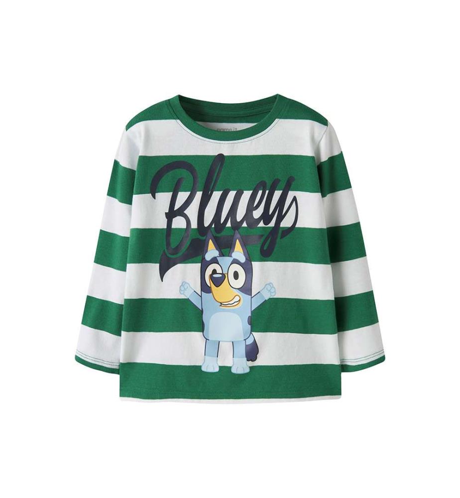 T-shirt manches longues Bluey Justin - Vert