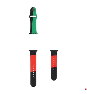 Sport Unity Armband 40 mm – Grün/Rot