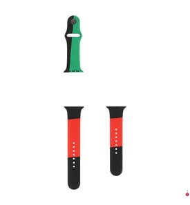 Sport Unity Armband 44 mm – Grün/Rot
