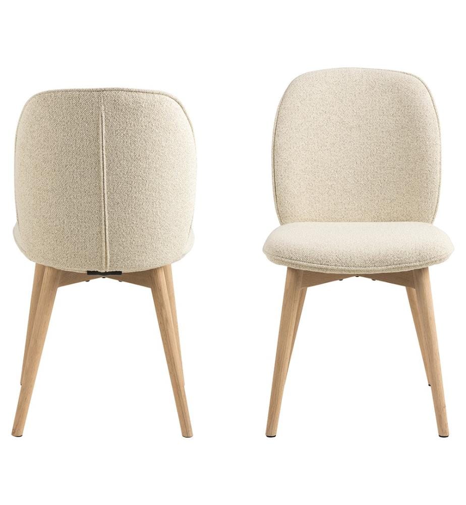Lot de 2 Chaises de Salle à Manger Cindy - Gris