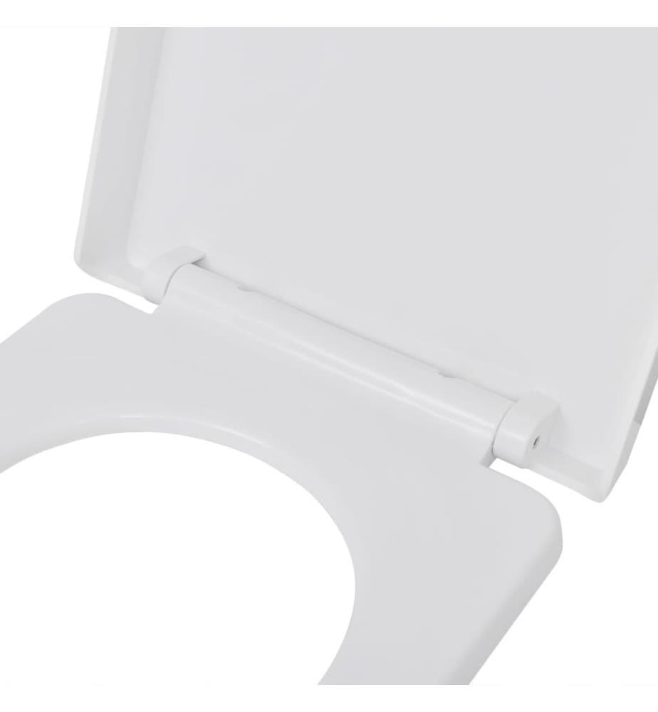 Sanft schliessender WC-Sitz Quick Release Quadratisch