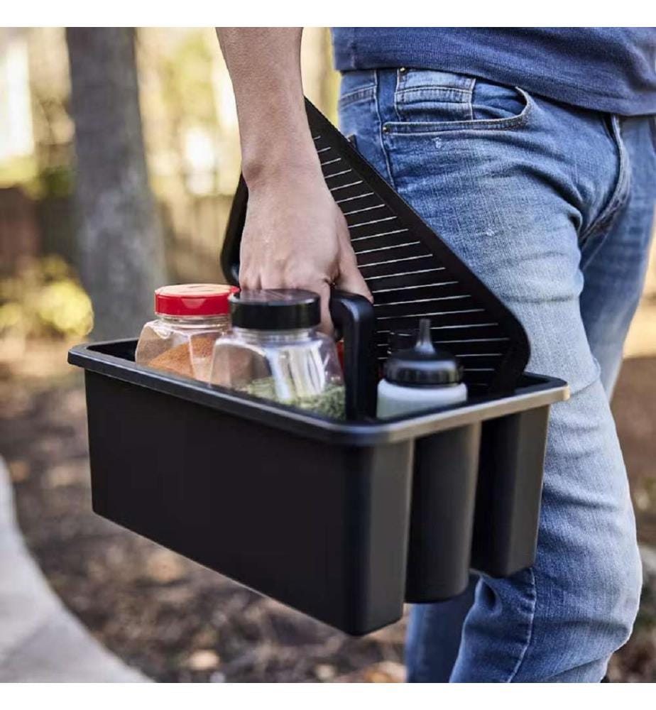 Scatola Compartimentata con Coperchio Weber Works - Nero