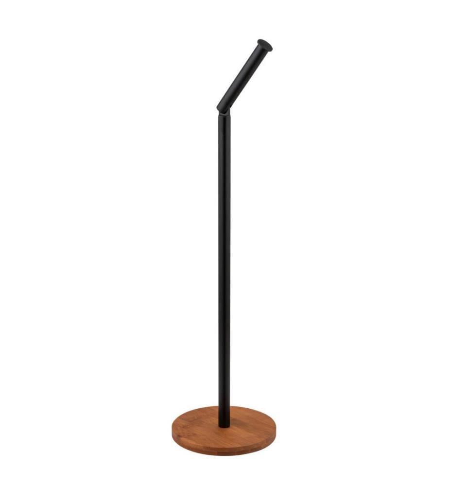 2-in-1 Stand Toilettenpapierhalter Serro - Braun und Schwarz