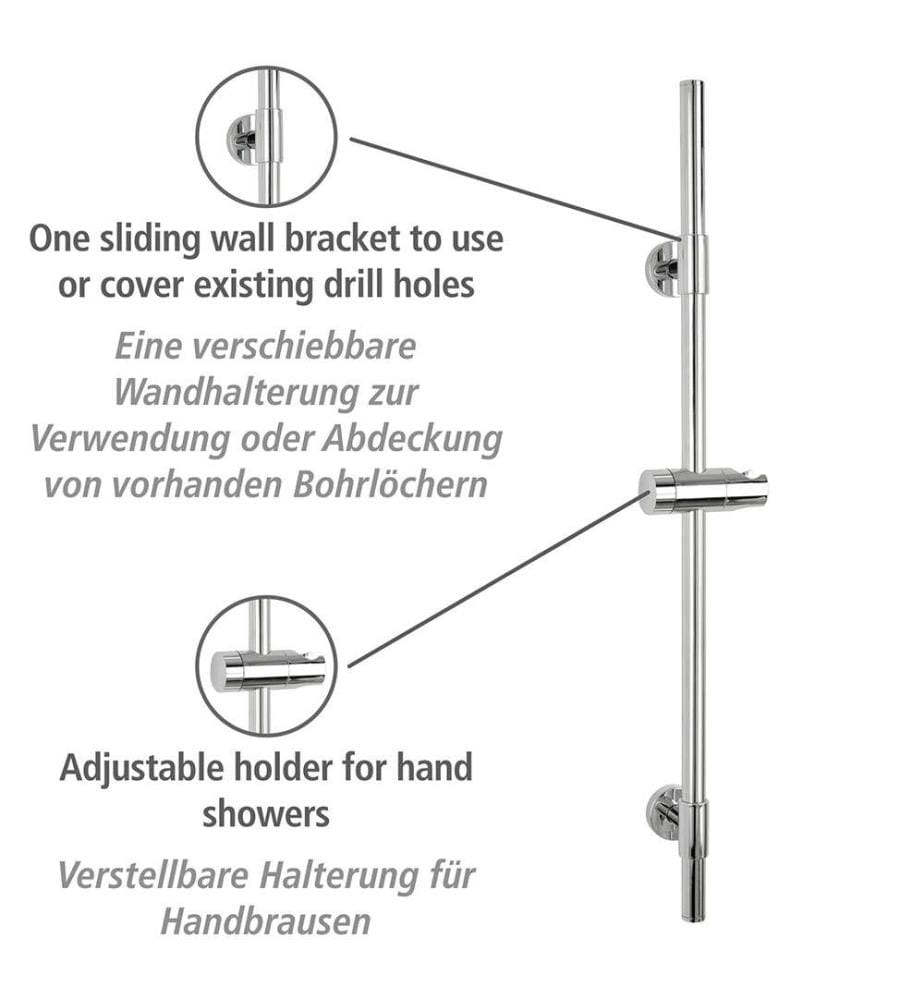 Duschstange Basic 66 cm Chrom, 66 cm