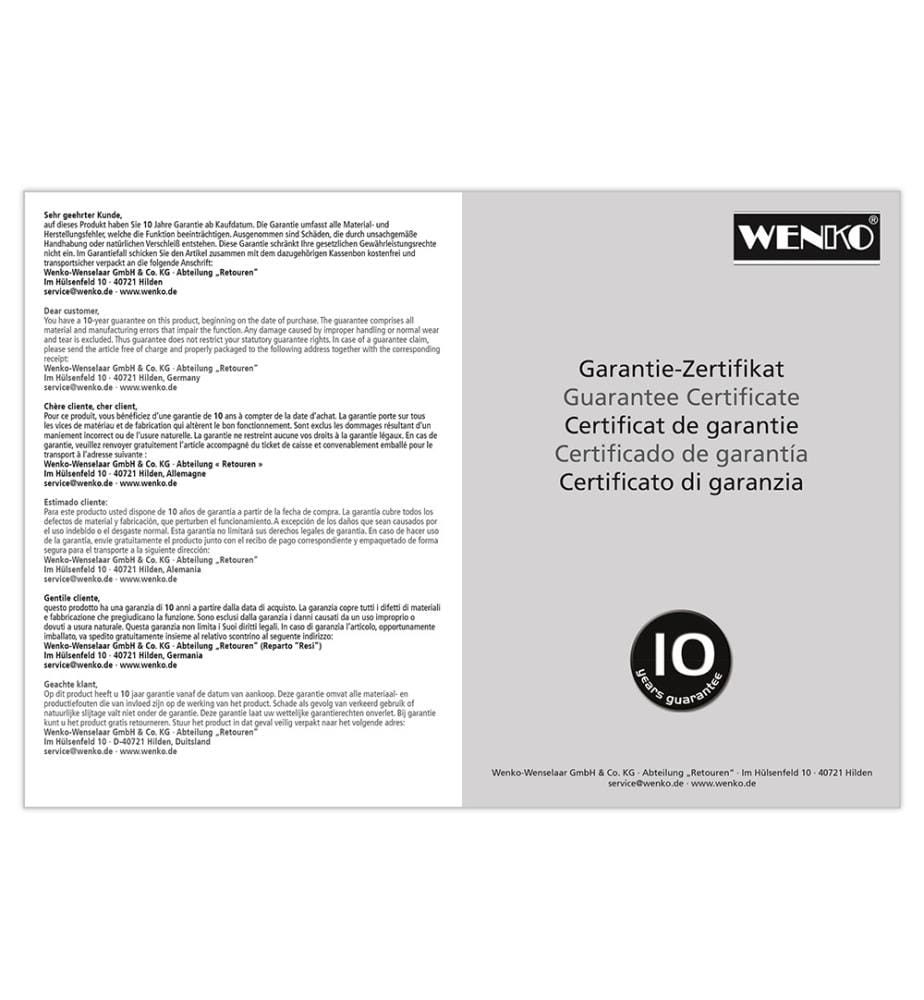 WC-Garnitur Bosio Black matt, Edelstahl rostfrei