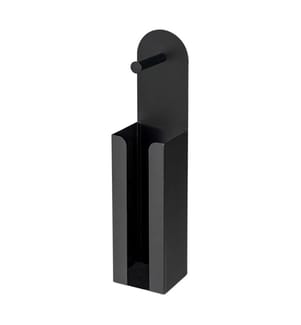 2-in-1 Toilettenpapierhalter Agira - Schwarz