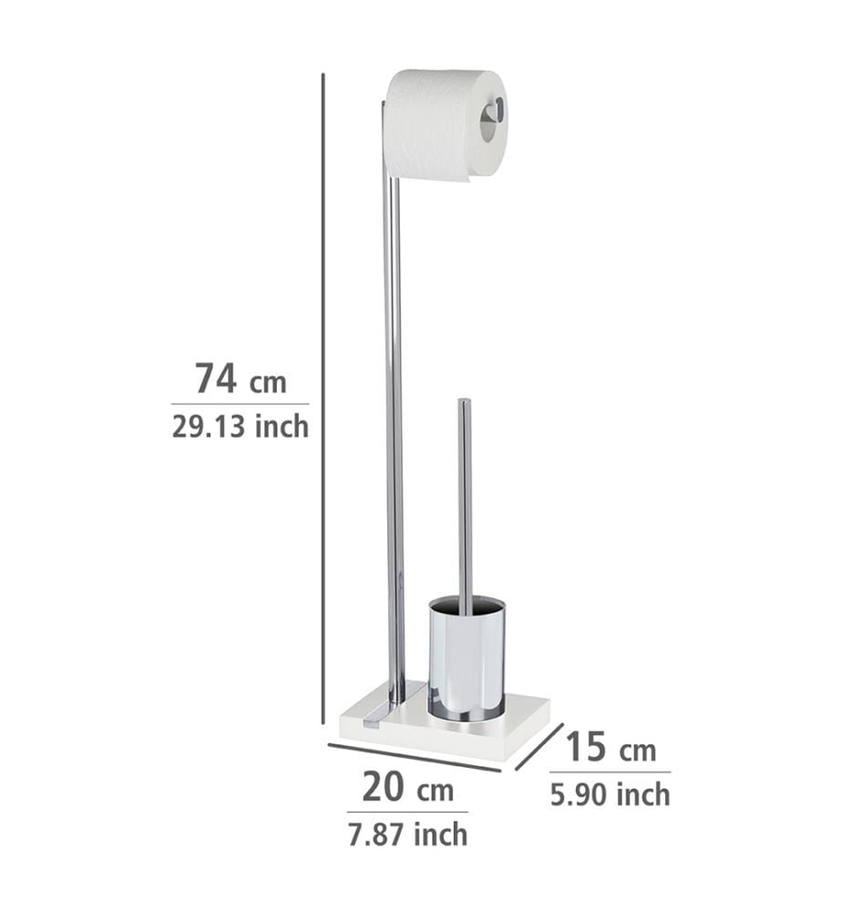Noble toilet combination - White and Silver