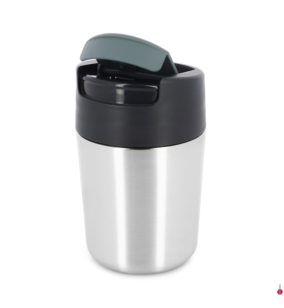 Mug de Voyage 340 ml - Noir et Argenté