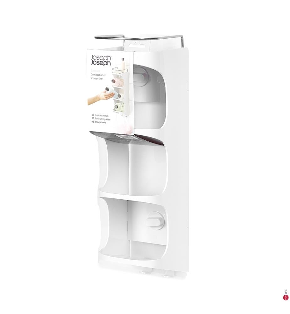 Organizzatore per doccia - Bianco e argento