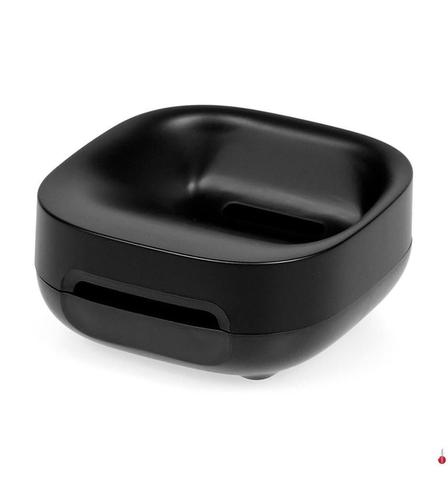 Porte-Savon Noir Mat Compact Slim™ - Noir