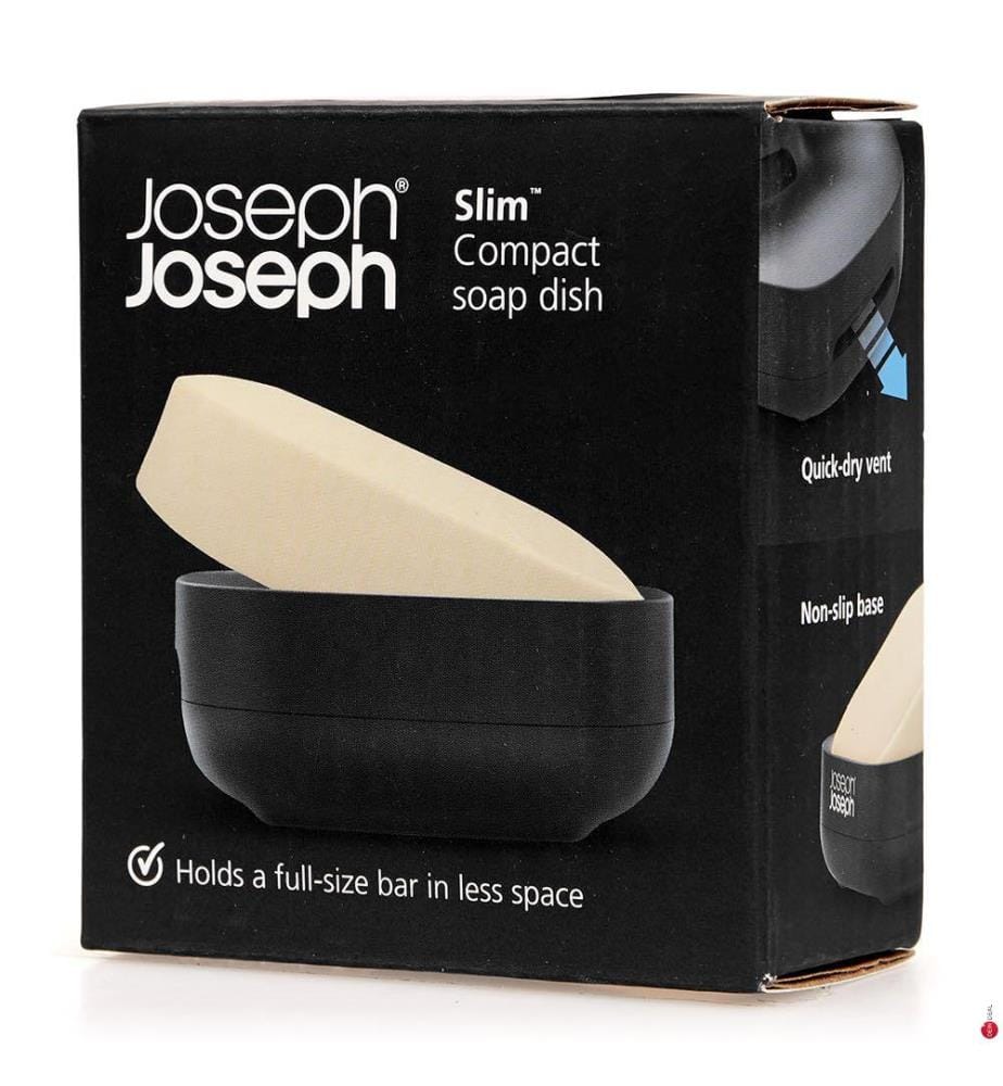 Porte-Savon Noir Mat Compact Slim™ - Noir