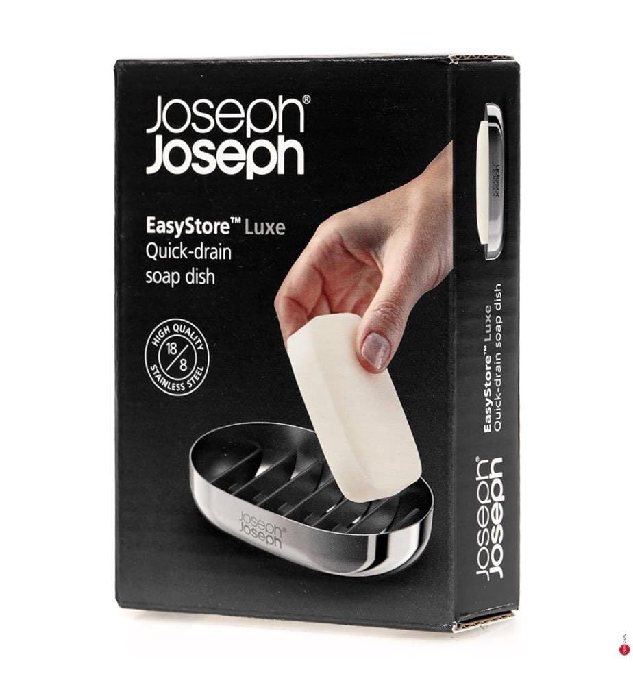 EasyStore™ Luxe Edelstahl-Seifenhalter Mit Abtropfschale - Grau