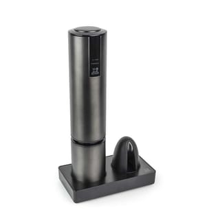 Wiederaufladbarer elektrischer Korkenzieher Elie Touch 27 cm - Schwarz Carbon