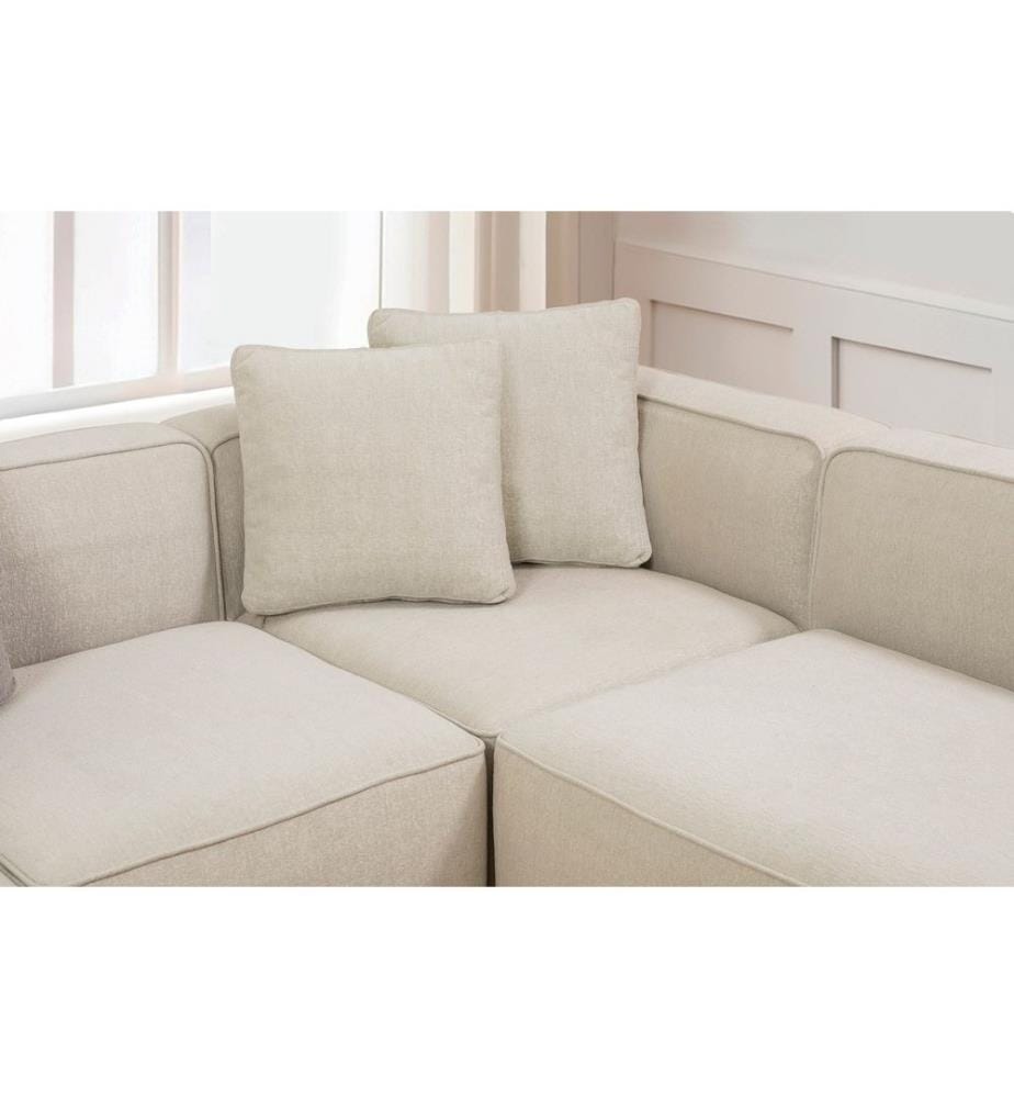 Ecksofa - Cremeweiss