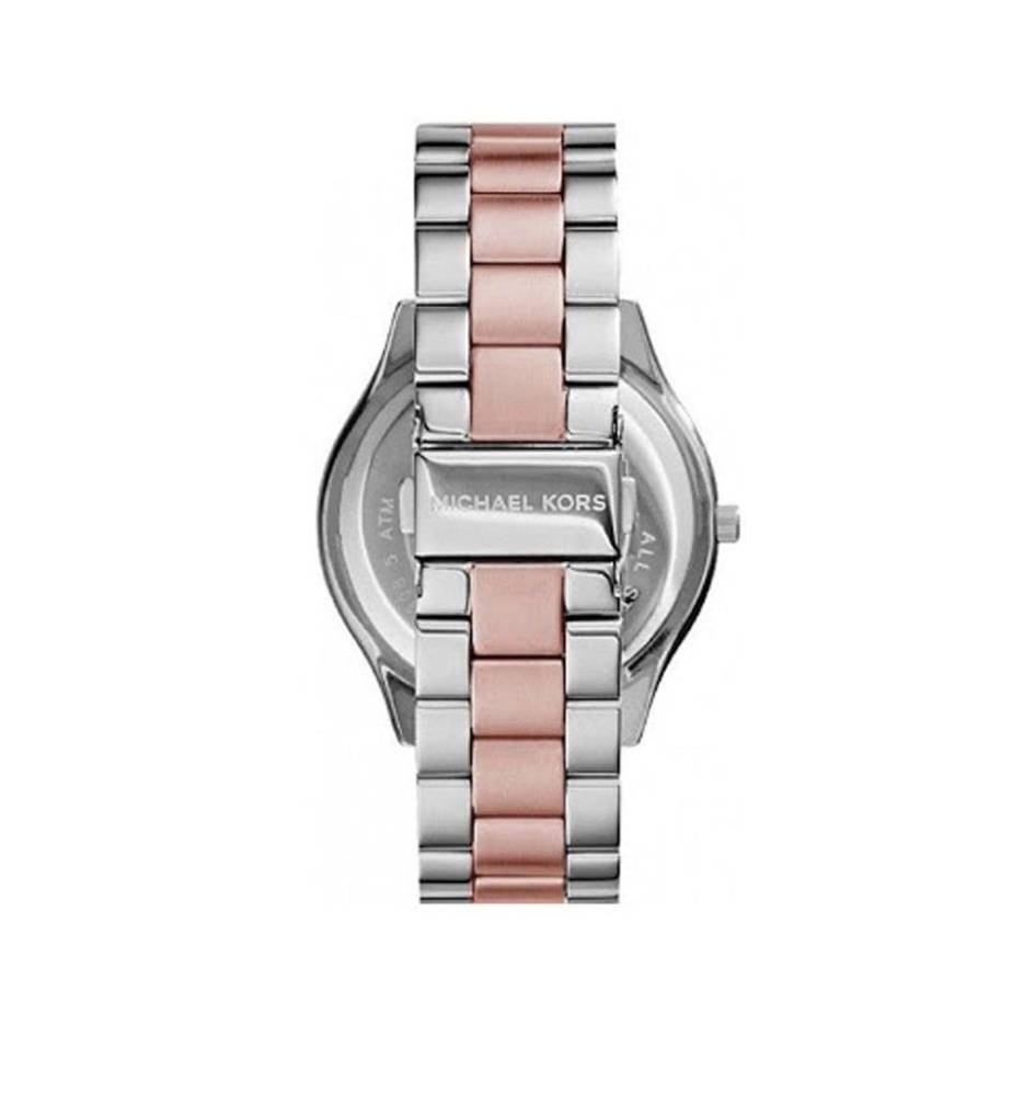 Orologio al quarzo in acciaio inossidabile argentato - 34 mm