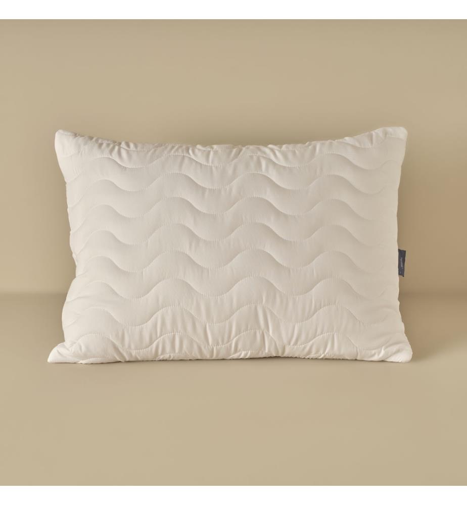Protège-oreiller matelassé en microfibre 50x70 cm - Blanc