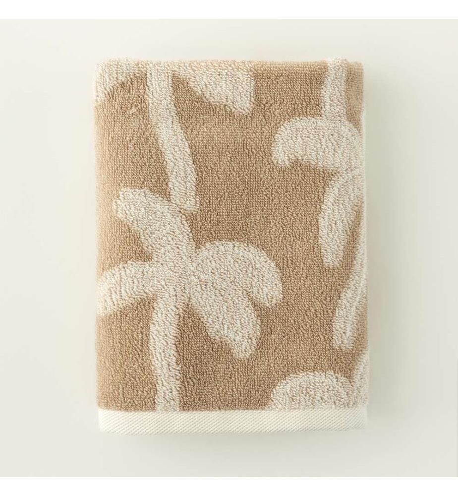 Serviette visage Palm 50 x 70 cm - Beige