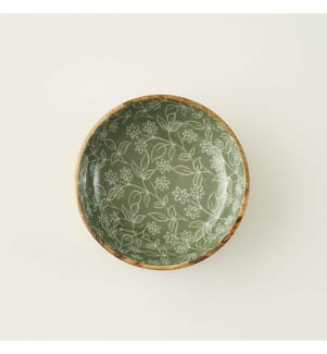 Floral serving bowl - 20x6 cm