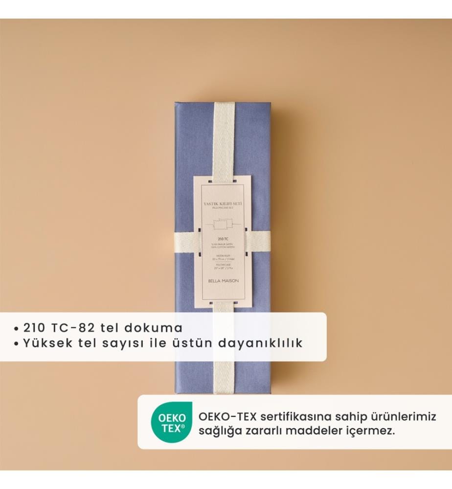 Taie d'oreiller Supreme 2 pièces 50x70 cm - Bleu